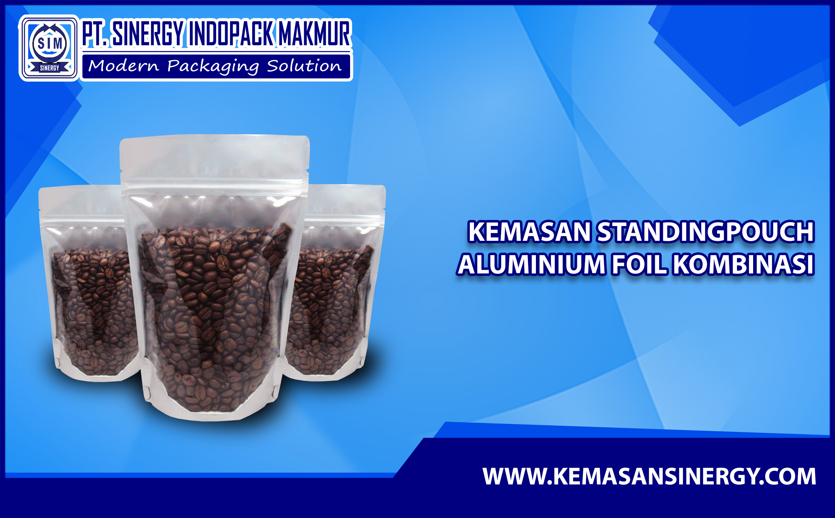 Kemasan Aluminium Foil (Alufoil Standing Pouch Kombinasi)