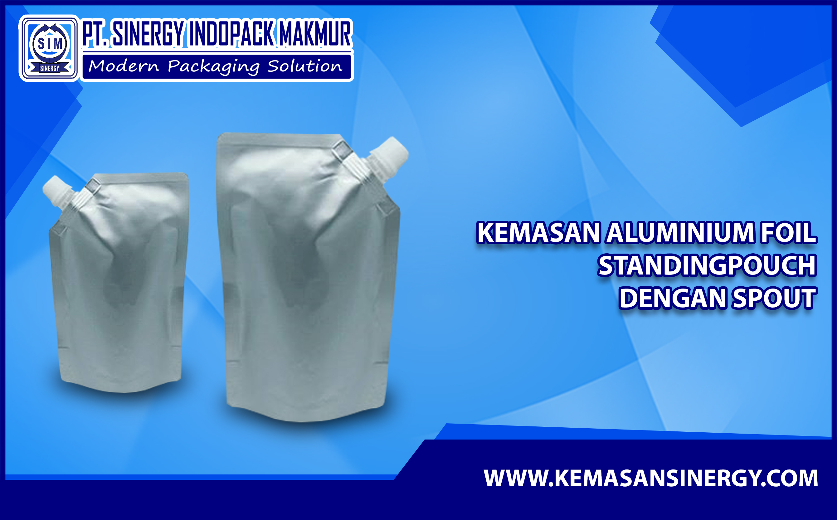 Kemasan Aluminium Foil (Alufoil Standing Pouch dengan Spout)