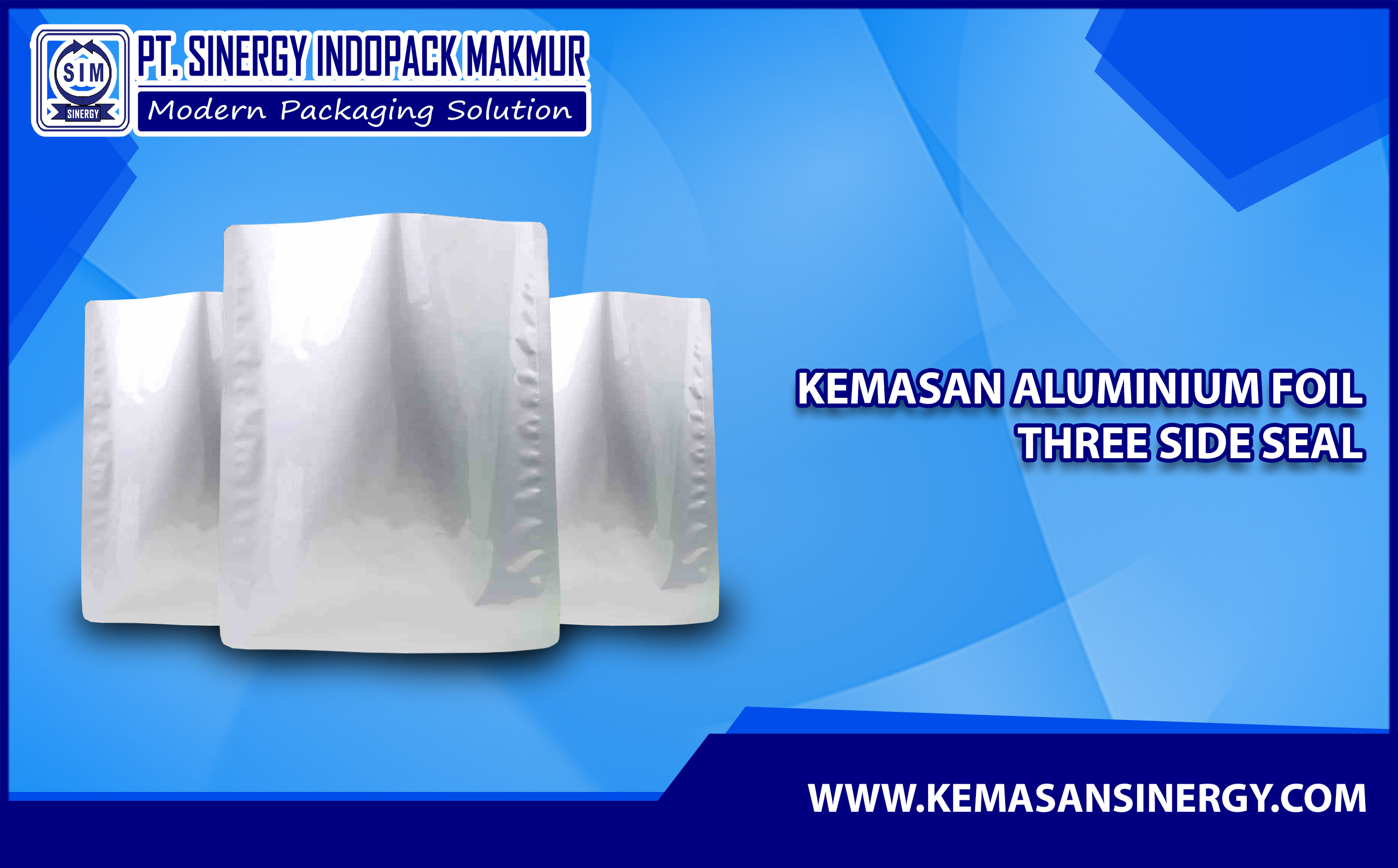 Kemasan Aluminium Foil (Alufoil Three Side Seal)