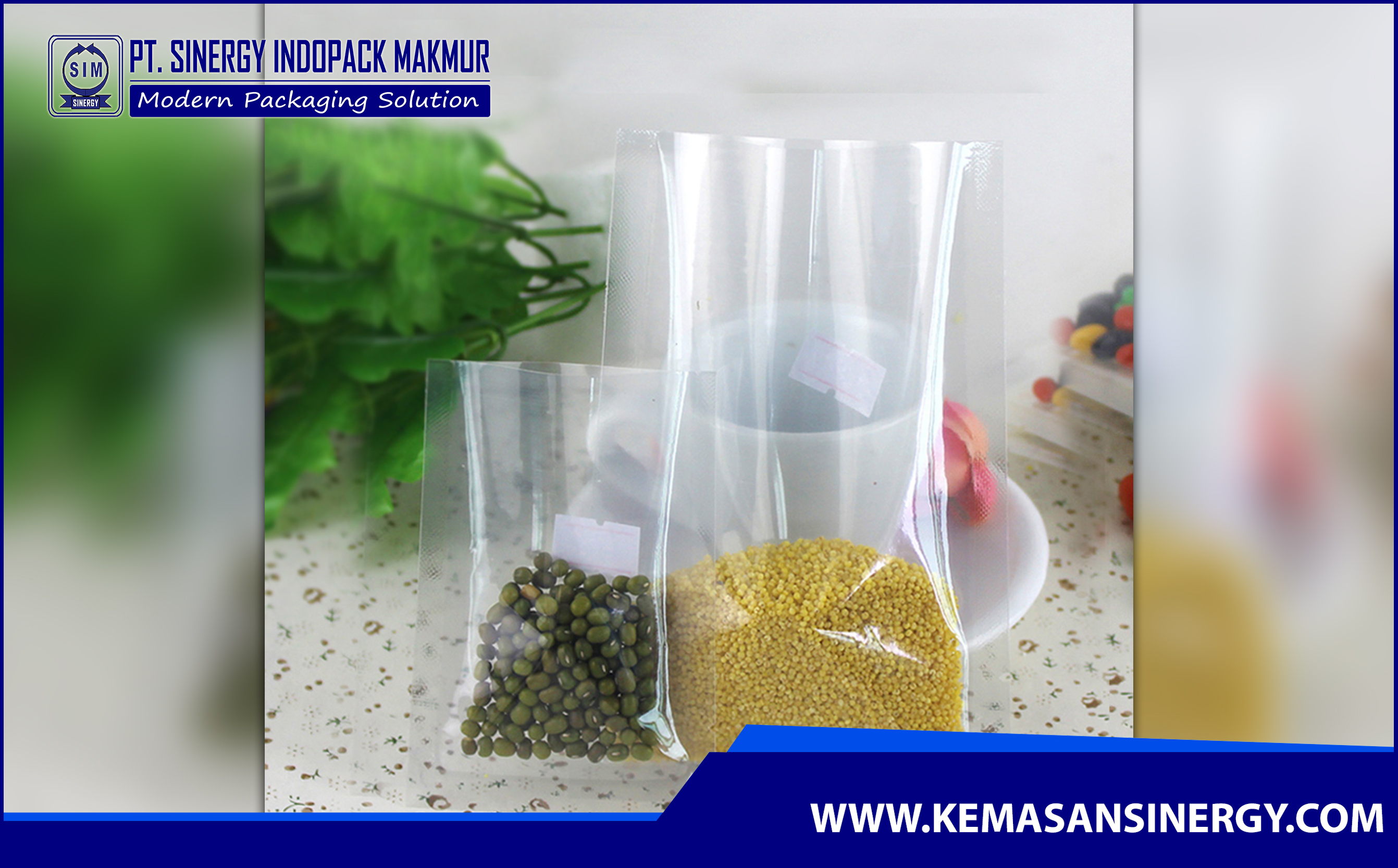 Kemasan Plastik Vakum (Vacuum Bag - Three Side Seal)