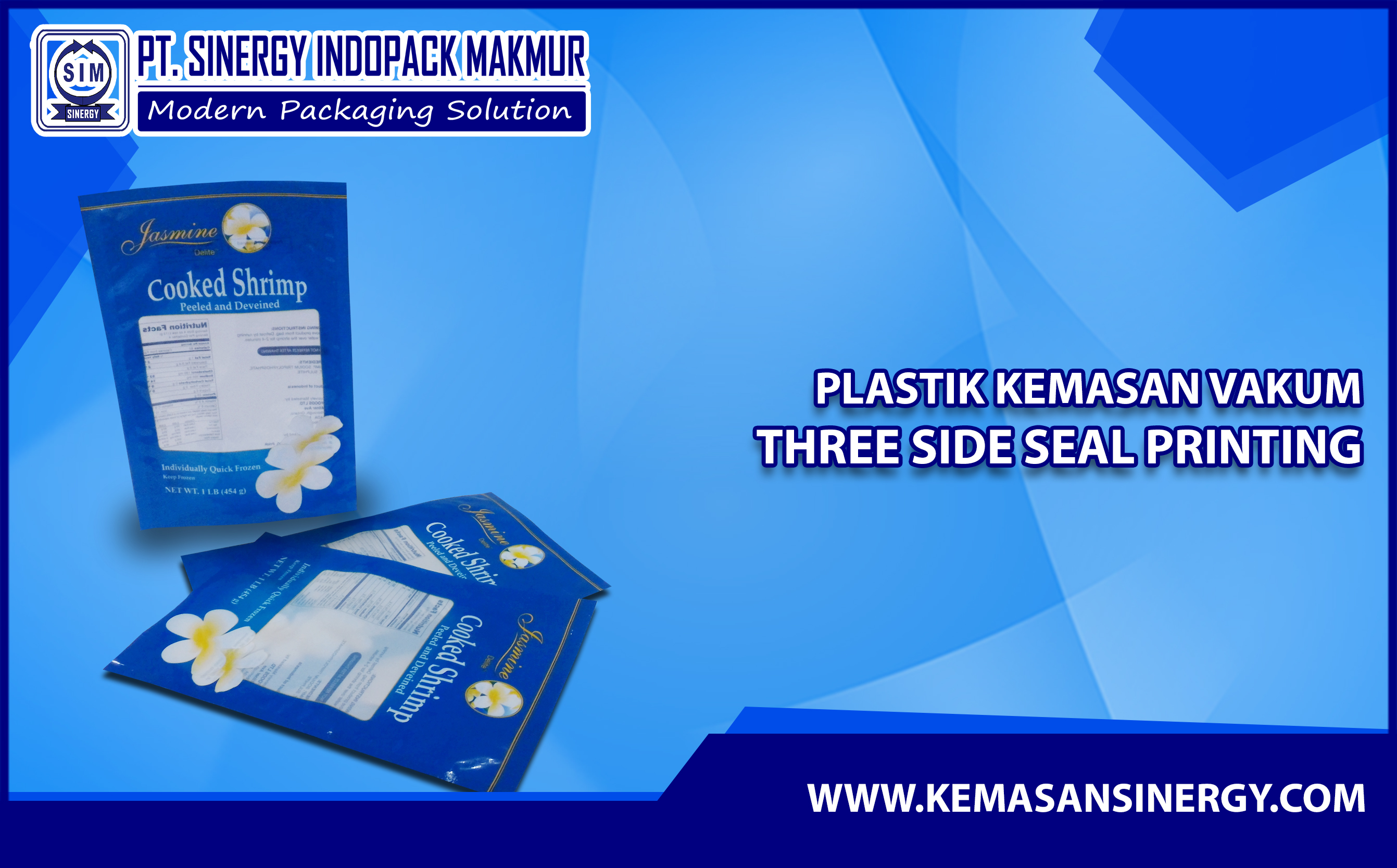 Kemasan Plastik Vakum (Vacuum Bag - Three Side Seal)